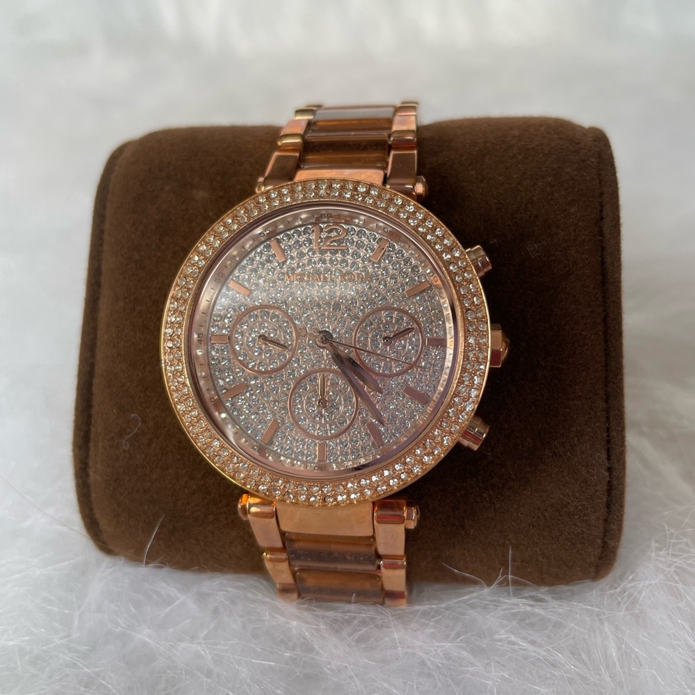Michael Kors Pave Rose Gold Women's Watch